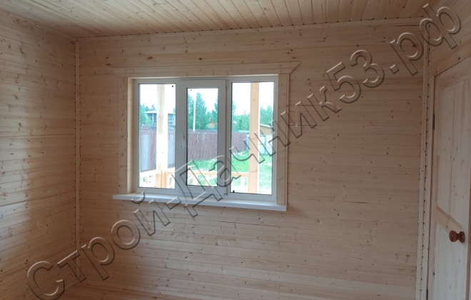 4 Каркасно-щитовой дом  Д-19, 6х6м, 36 М², Московская область, Шаховской район, ДНП Рождествено-2 (19)